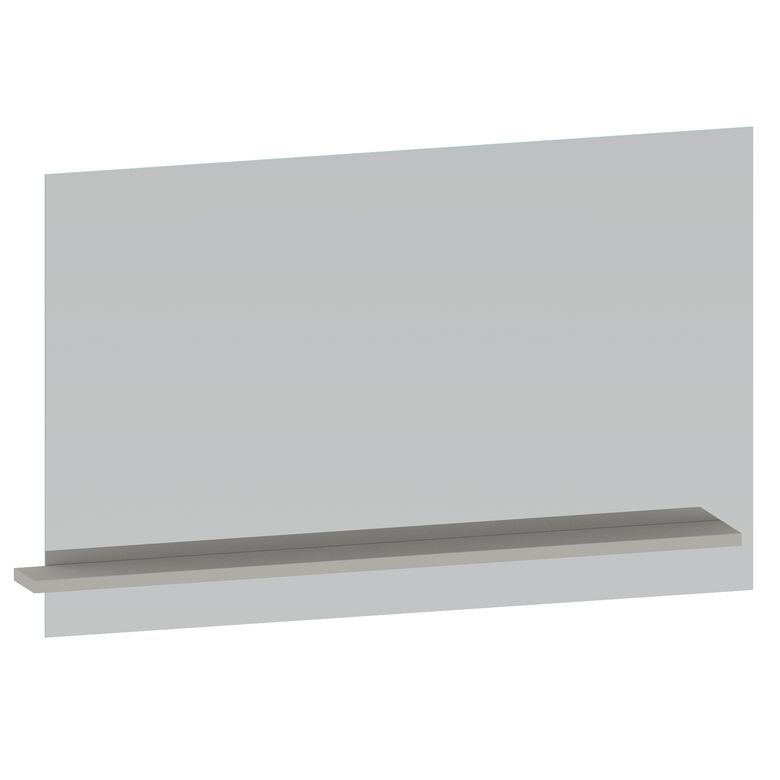 Miroir de salle de bains sur panneau 115 cm avec tablette INFINY