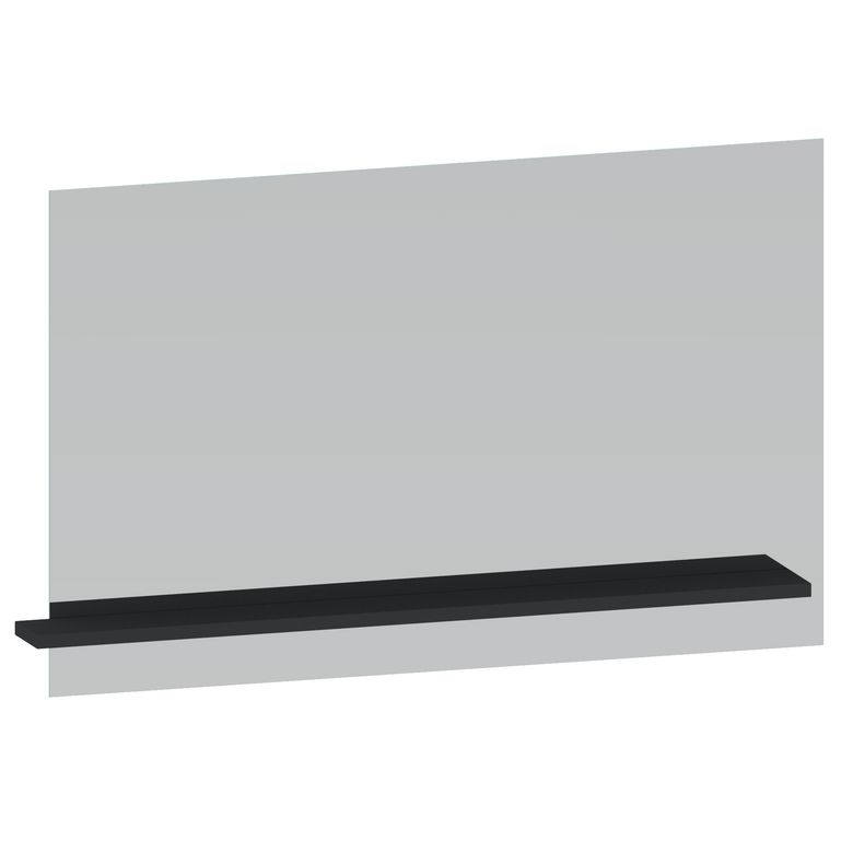 Miroir INFINY noir mat avec tablette L.115 Main Image
