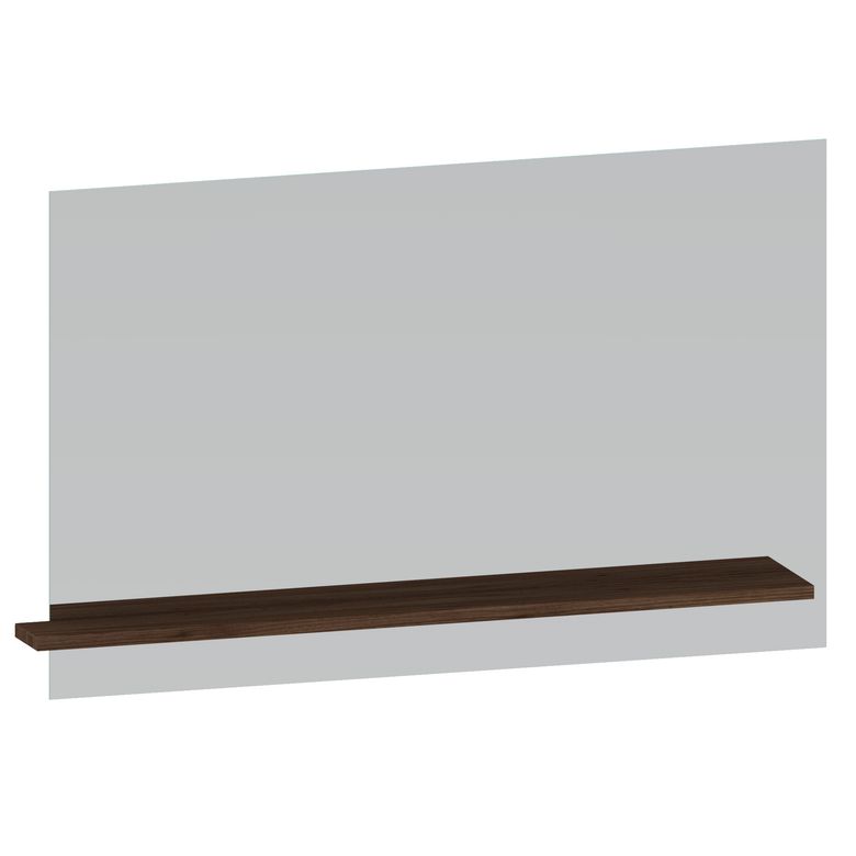 Miroir de salle de bains sur panneau 115 cm avec tablette INFINY
