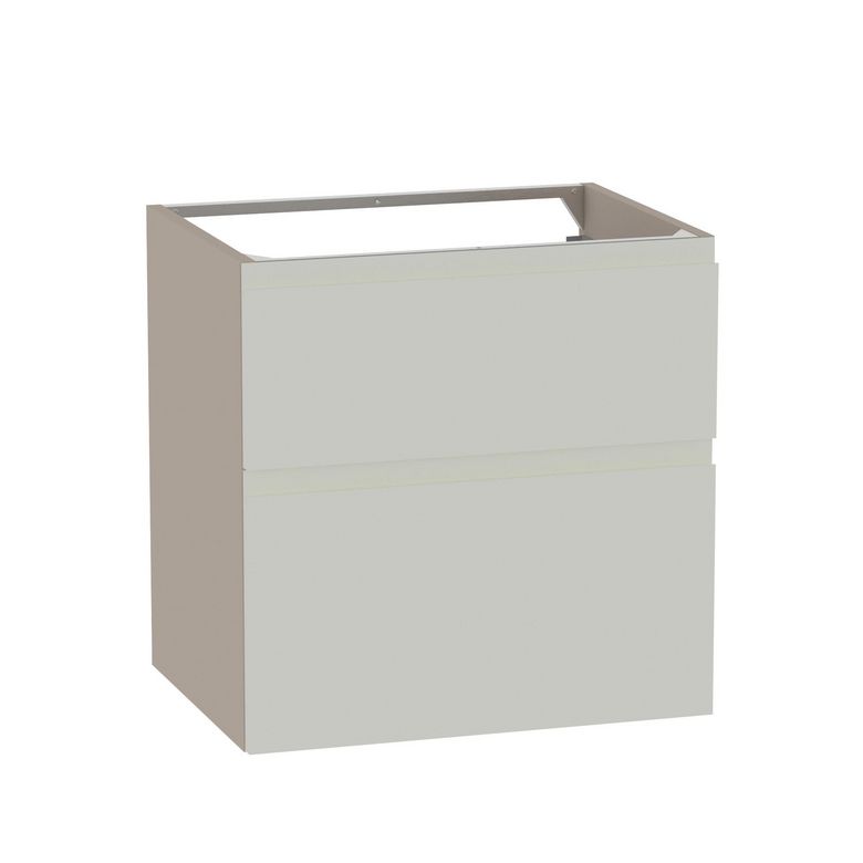 Meuble sous-vasque 60 cm avec 2 tiroirs - Prise main intégrée PHOENIX