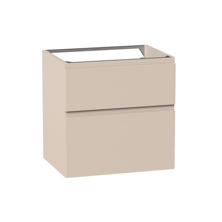 Meuble sous-vasque 60 cm avec 2 tiroirs - Prise main intégrée PHOENIX