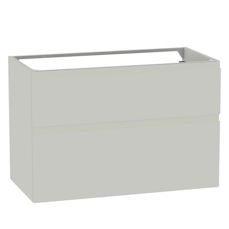 Meuble sous-vasque 90 cm avec 2 tiroirs - Prise main intégrée PHOENIX - Lapeyre