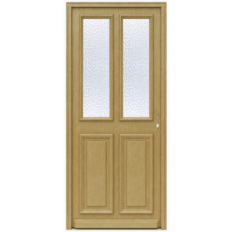 Porte d'entrée Anne-Eva bois exotique