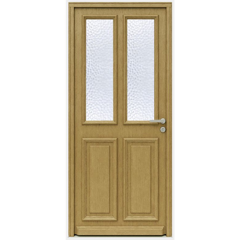 Porte d'entrée ANNE-EVA Chêne avec barillet-Lapeyre