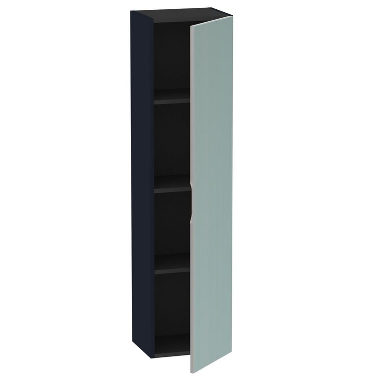 Colonne miroir de salle de bains 40 cm 1 porte PHOENIX