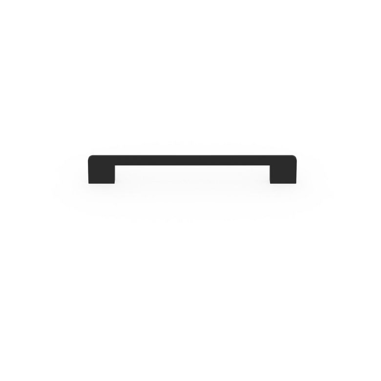 Poignée rectangle noire L.20 Main Image