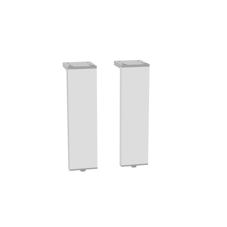 Lot de 2 pieds RECTANGLE pour meuble de salle de bains