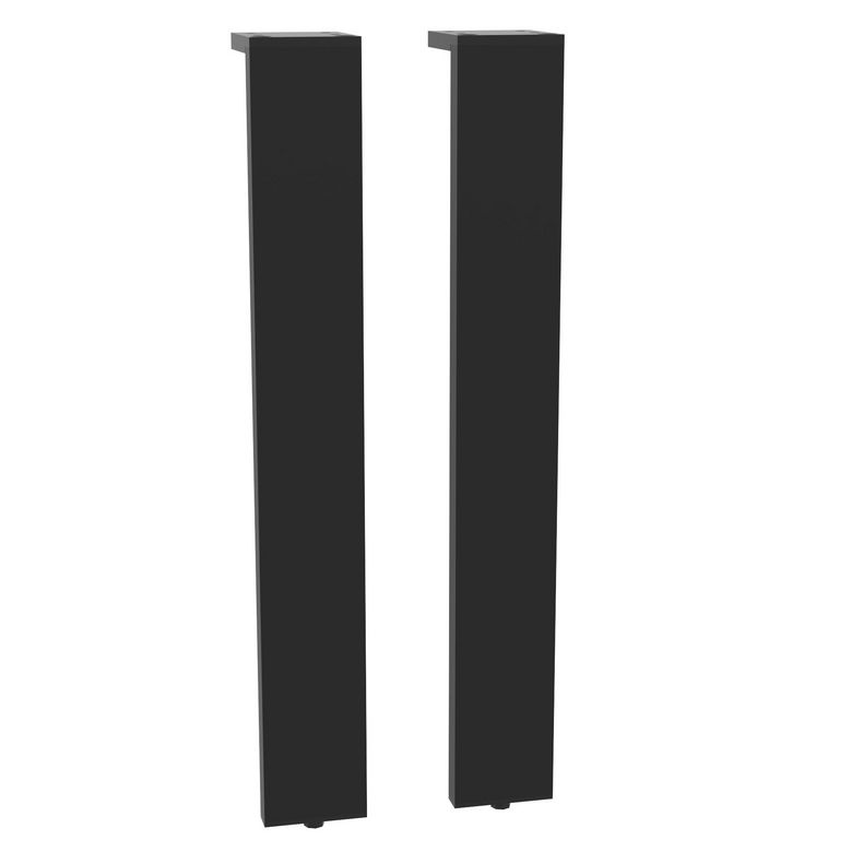 Lot de 2 pieds RECTANGLE pour meuble de salle de bains