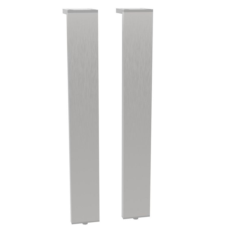 Lot de 2 pieds RECTANGLE pour meuble de salle de bains