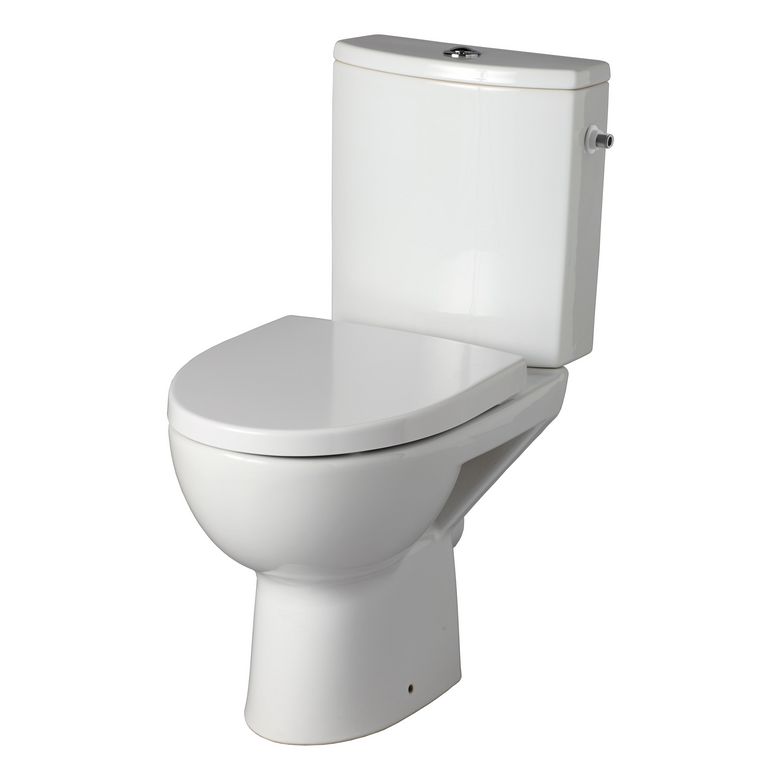 Wc à poser PLUTON blanc SH sans bride gain de place+abattant fdc 2022 Main Image