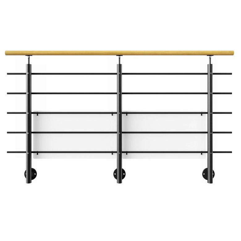 Balustrade Lisséo en aluminium fixation latérale