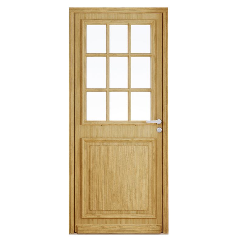 Porte d'entrée*** Chêne ANNE-PERRINE + barillet 30x35 - H.215 x l.90 gauche Main Image