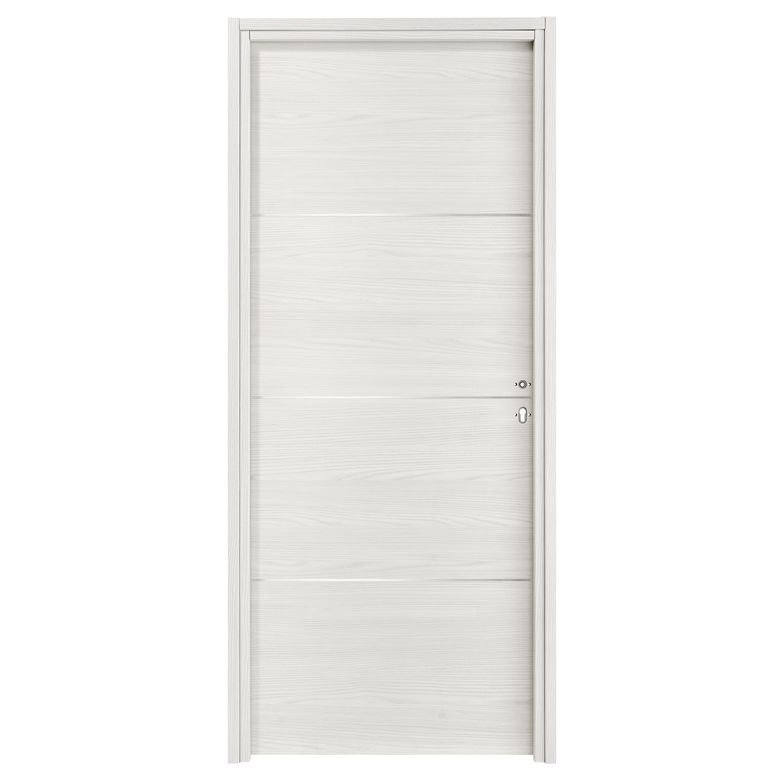 Bloc-porte ROXIE thermique inserts noir | Lapeyre
