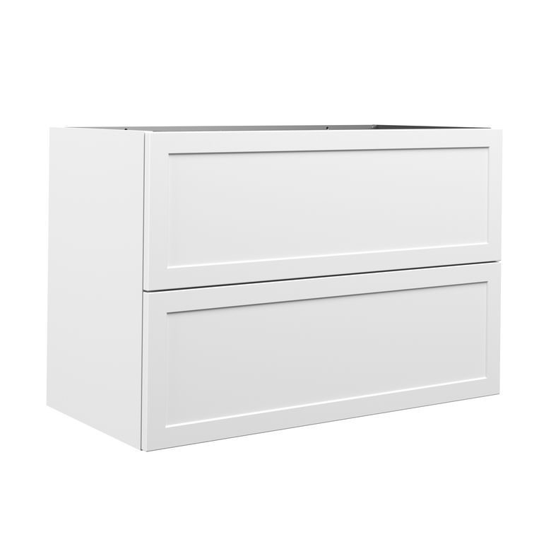 Meubles sous-vasque 90 cm 2 tiroirs mdf PHILEAS