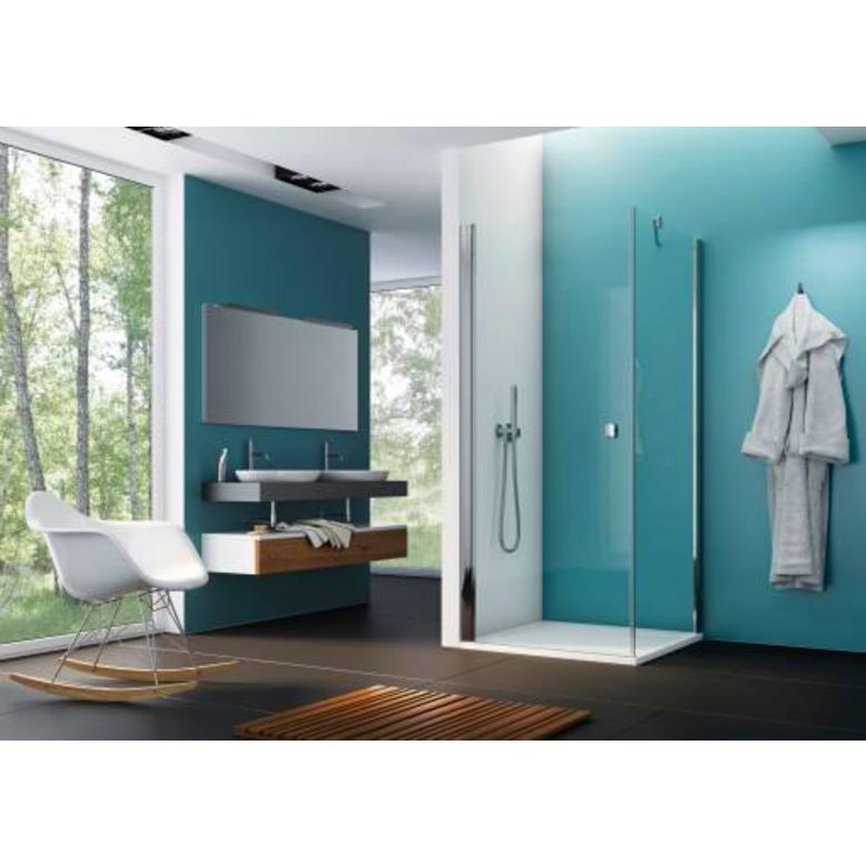 Porte de douche pivotante OPURE accès de face