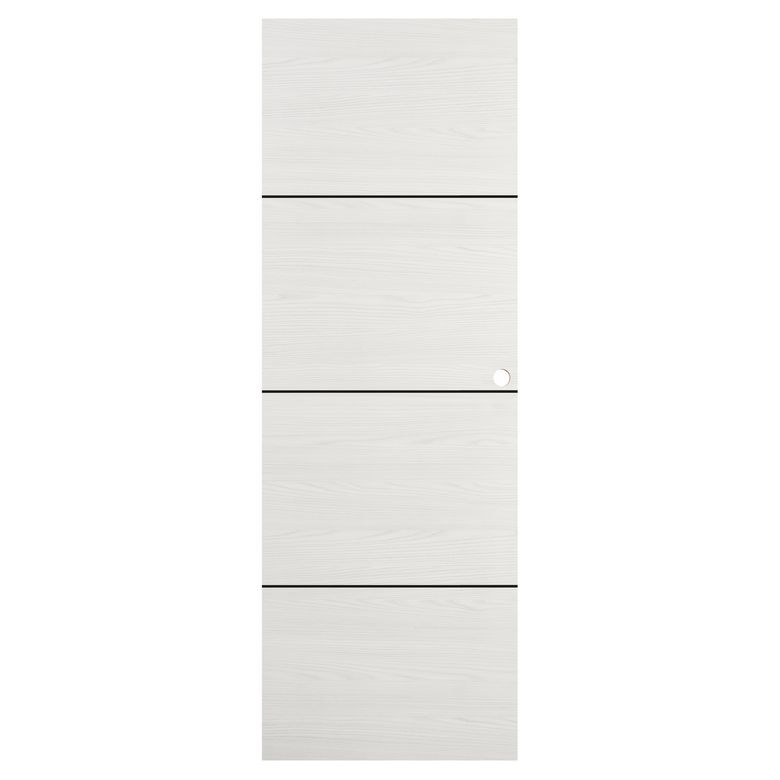 Porte coulissante ROXIE inserts noir | Lapeyre