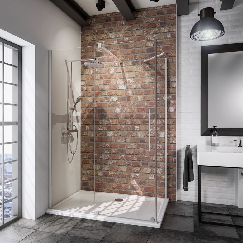 Porte de douche coulissante DORE - Porte de douche - Lapeyre