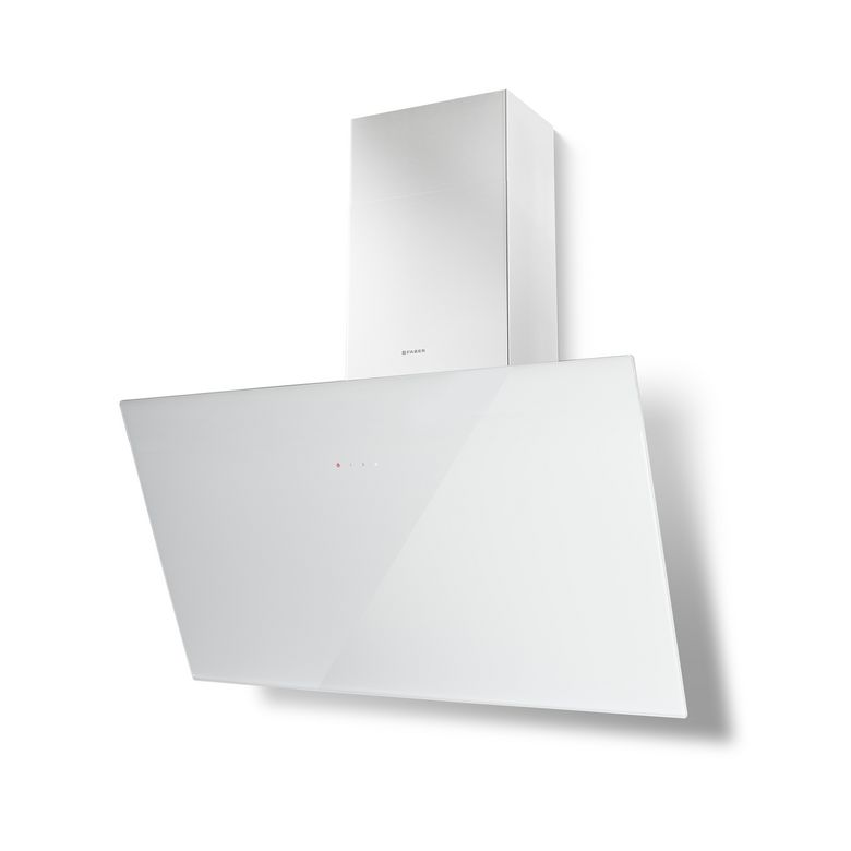 Hotte décorative écran verre blanc FABER - Cuisine - Lapeyre