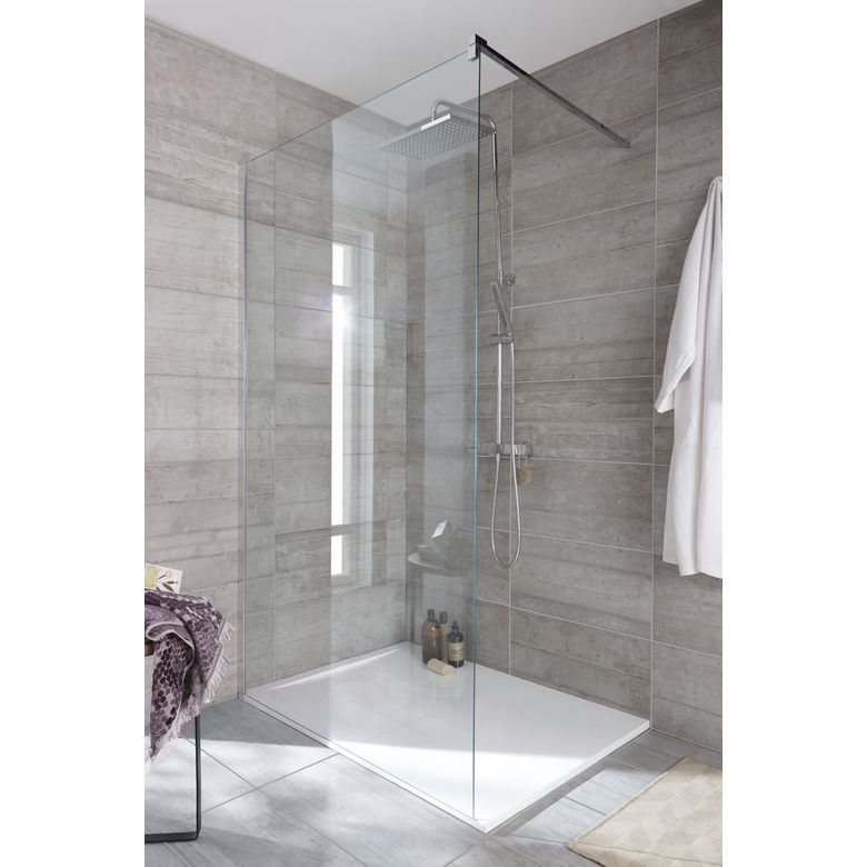 Paroi de douche LINE PRESTIGE 8mm H.198 x l.67/69 verre transparent TIMELESS chr Main Image