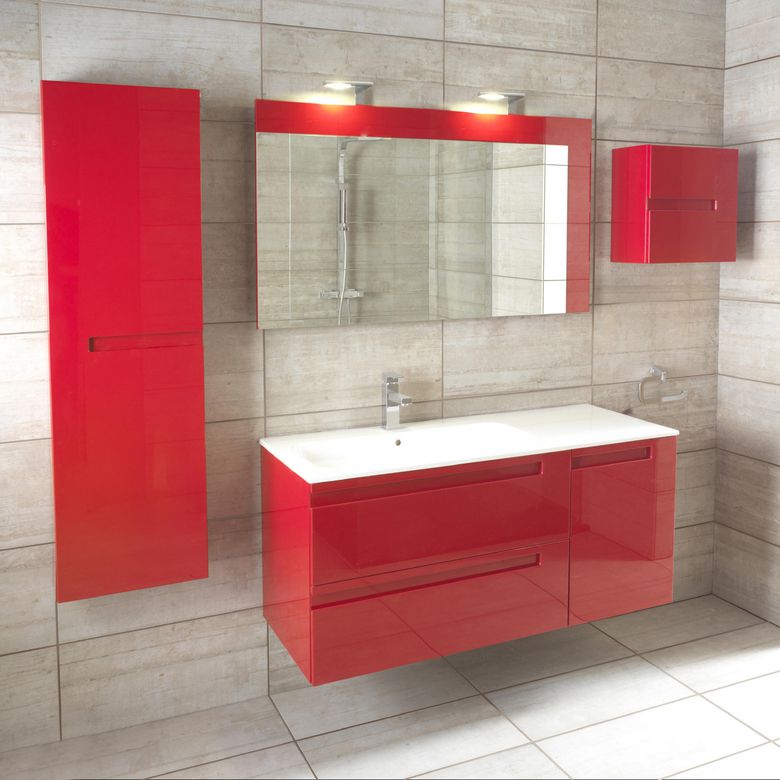 Meuble sous-vasque 60 cm sans plan 2 tiroirs INFINY︱Lapeyre