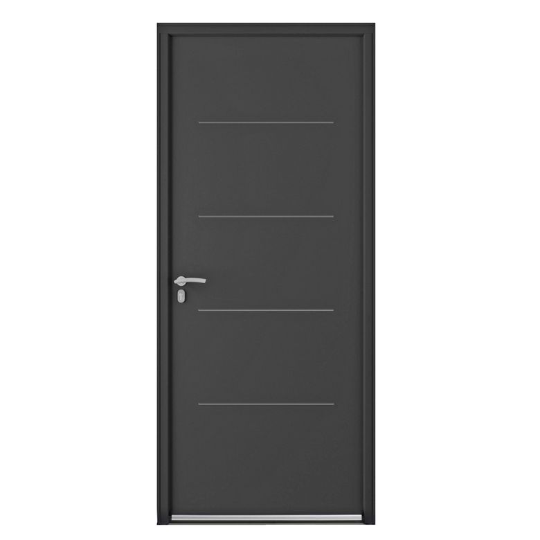 Porte d'entrée Mocka Acier - Portes
