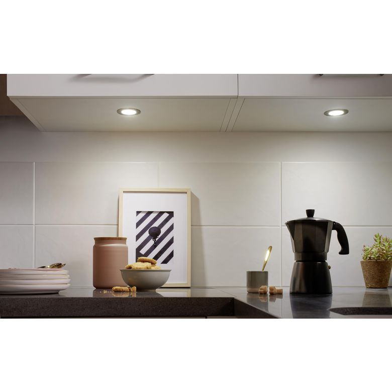 Kit 2 spots ronds droits LED - Cuisine - Lapeyre