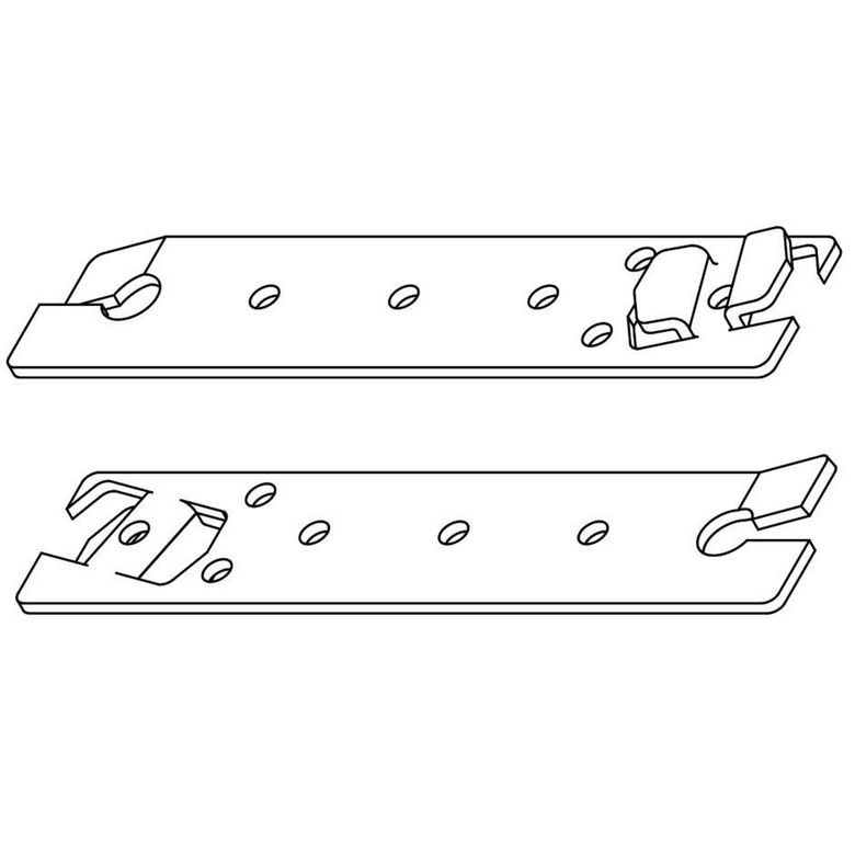 Patte de fixation à sceller - 11 x 3cm/Epaisseur 2mm - pour Fenêtre PVC Main Image