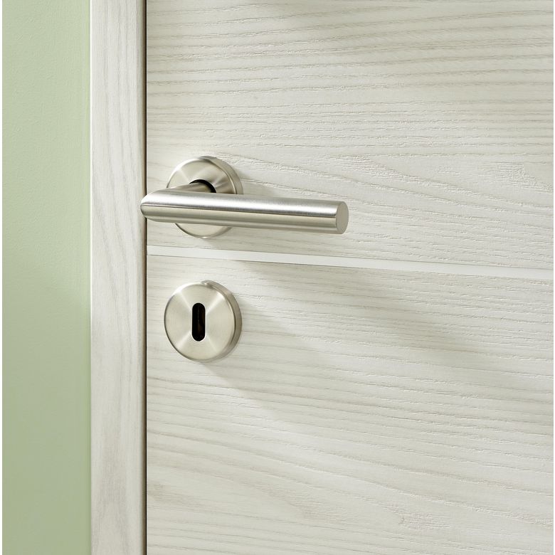 Bloc-porte ROXIE thermique inserts noir | Lapeyre