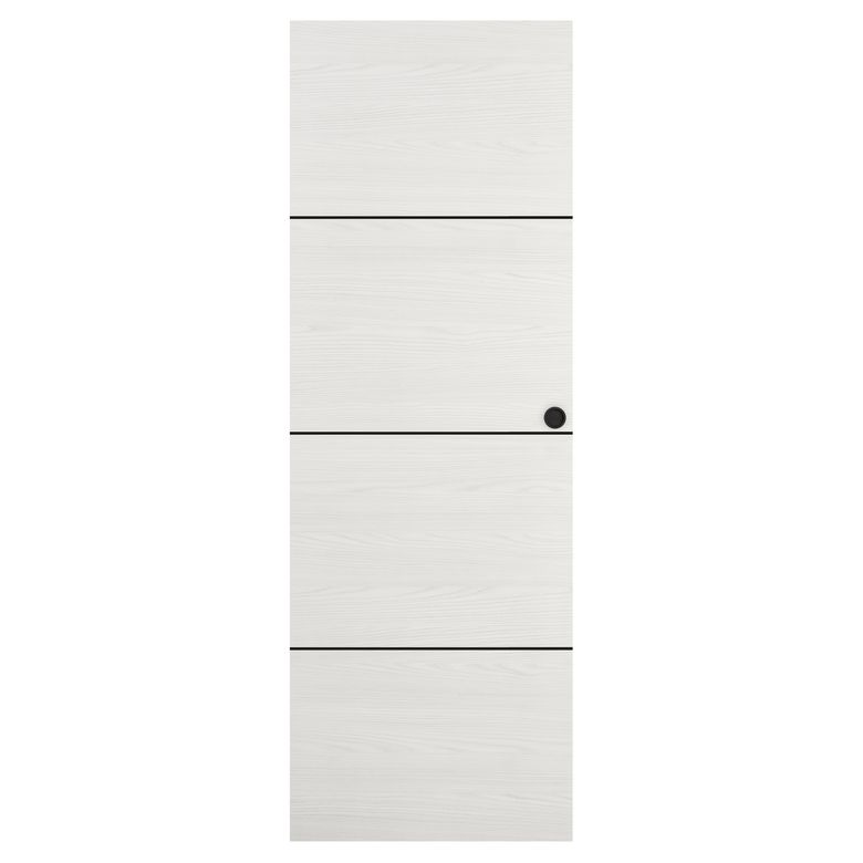 Porte coulissante ROXIE inserts noir | Lapeyre