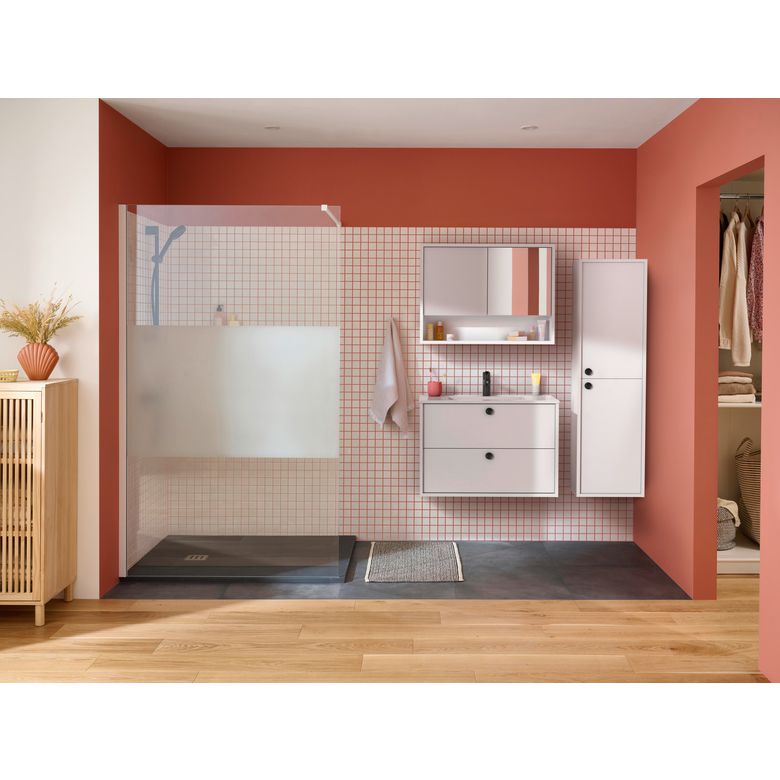 Plan vasque simple 81 cm céramique FORMEO | Lapeyre