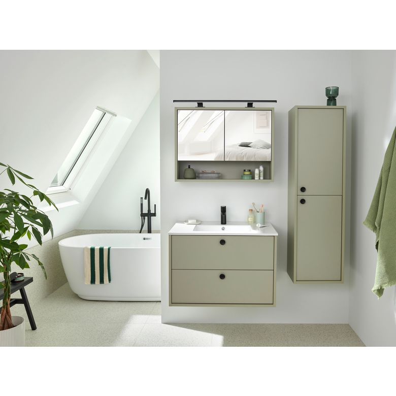 Baignoire îlot droite acryl SUBLIM