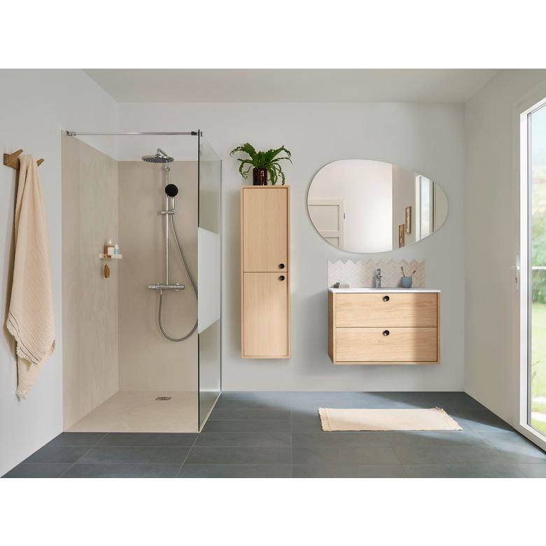 Plan vasque simple 81 cm céramique FORMEO | Lapeyre