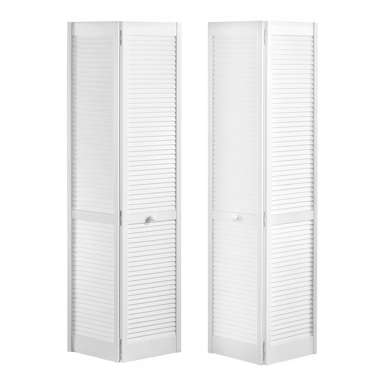 Porte de placard pliante RANCH prépeint blanc à laquer