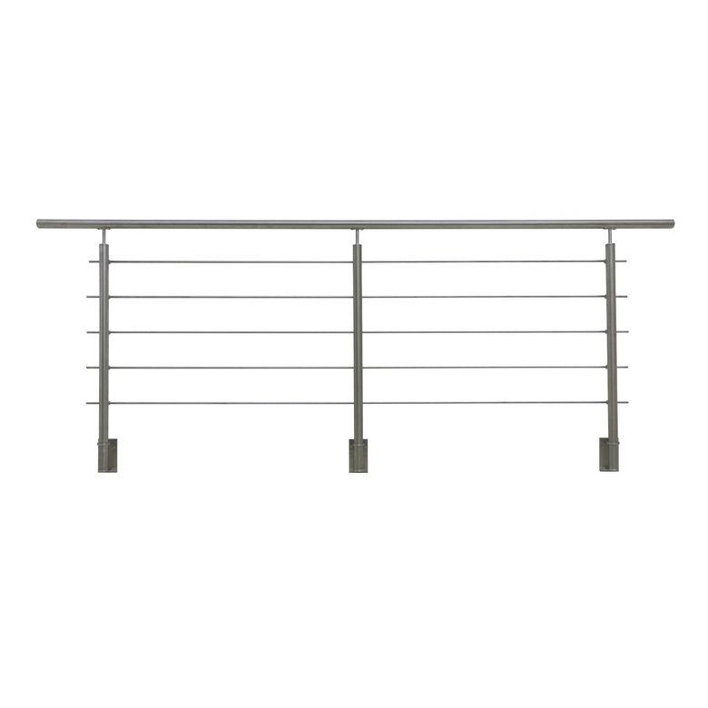 Kit balustrade Inoca tubes pose latérale 2