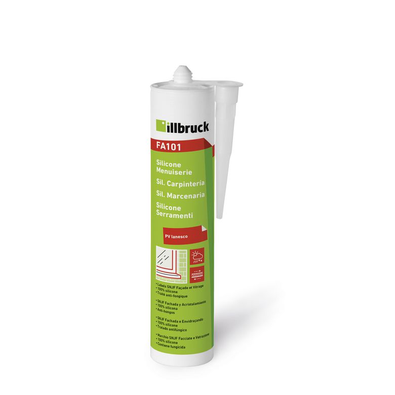 Cartouche Mastic Silicone FA101 Transparent pour étanchéité Int/Ext. - 310ml Main Image