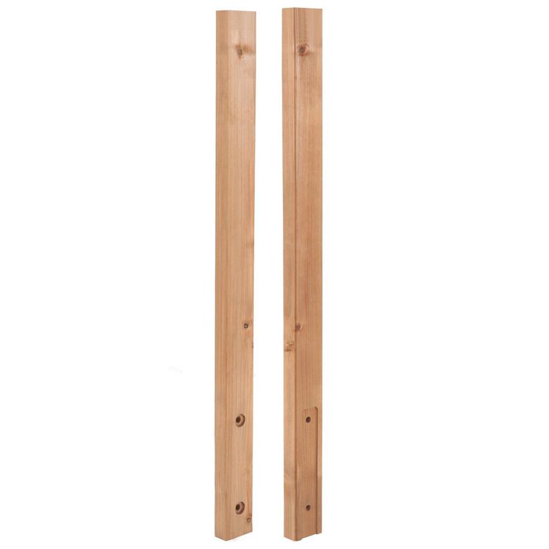 2 demi-poteaux de finition P/balus. MOKA 35 x 70 x 960 mm sapin/épicea européen Main Image