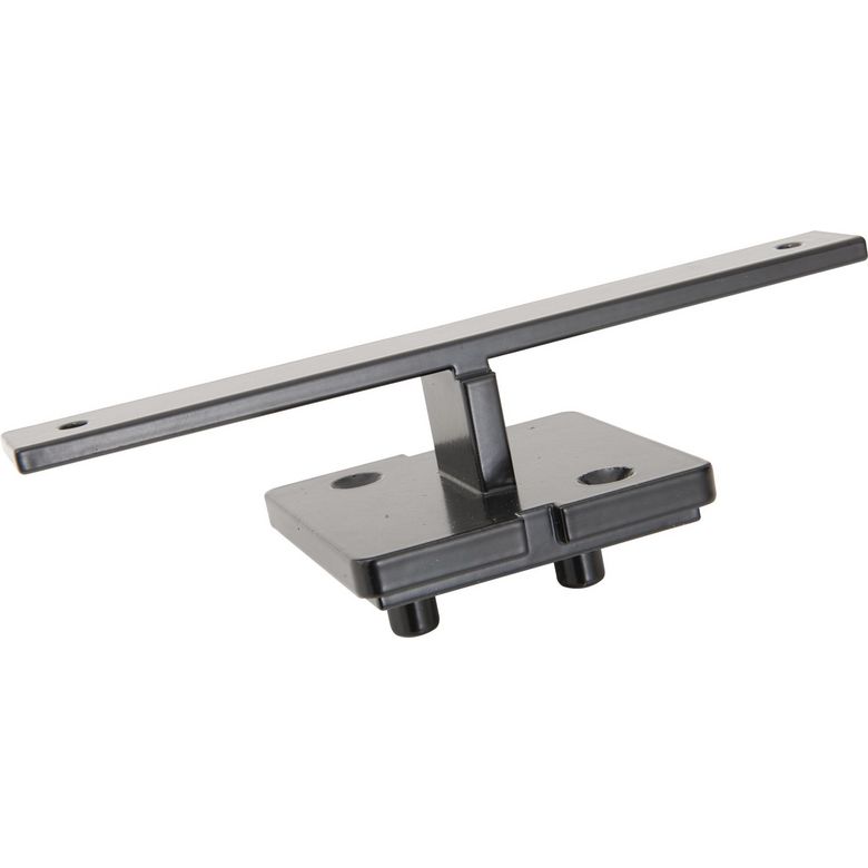 Support de rampe pour balustrade MOKA fonte alu thermolaqué noir RAL 9005 Main Image