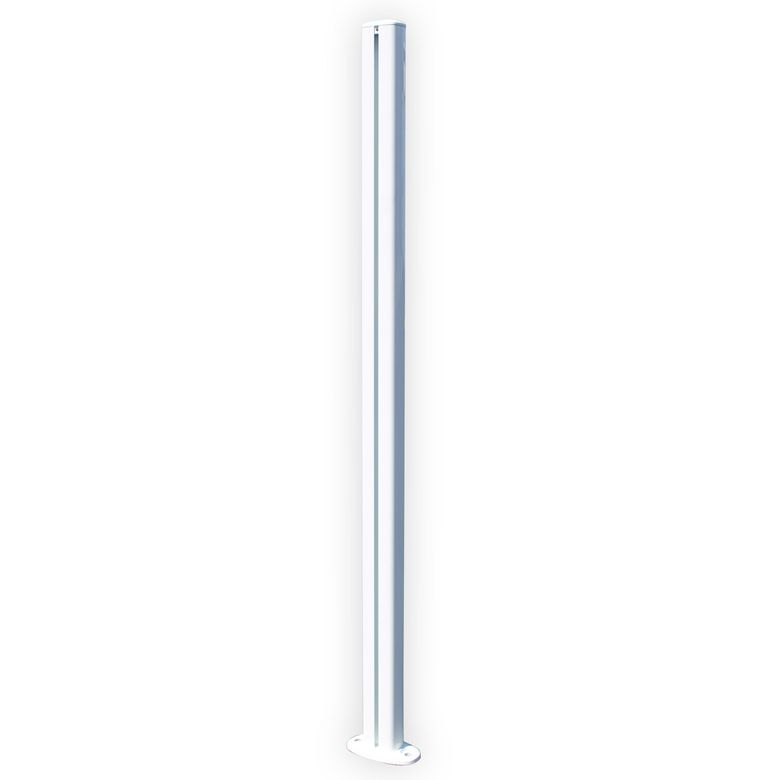Poteau pour barrière de piscine JADE aluminium blanc 9010B Main Image