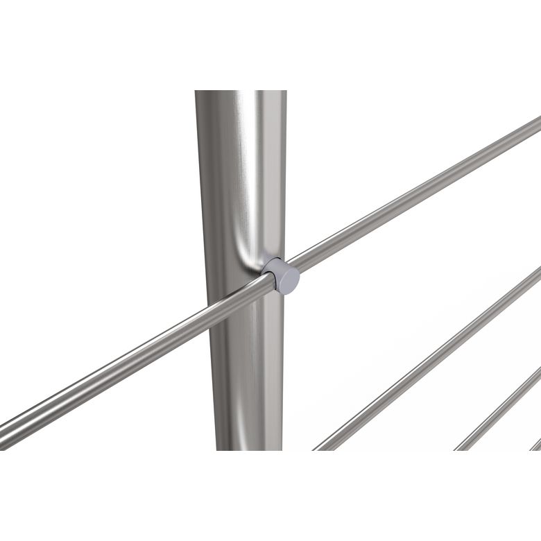 "Poteau fixation à plat aluminium pour balustrade LYCIUM -Lapeyre"