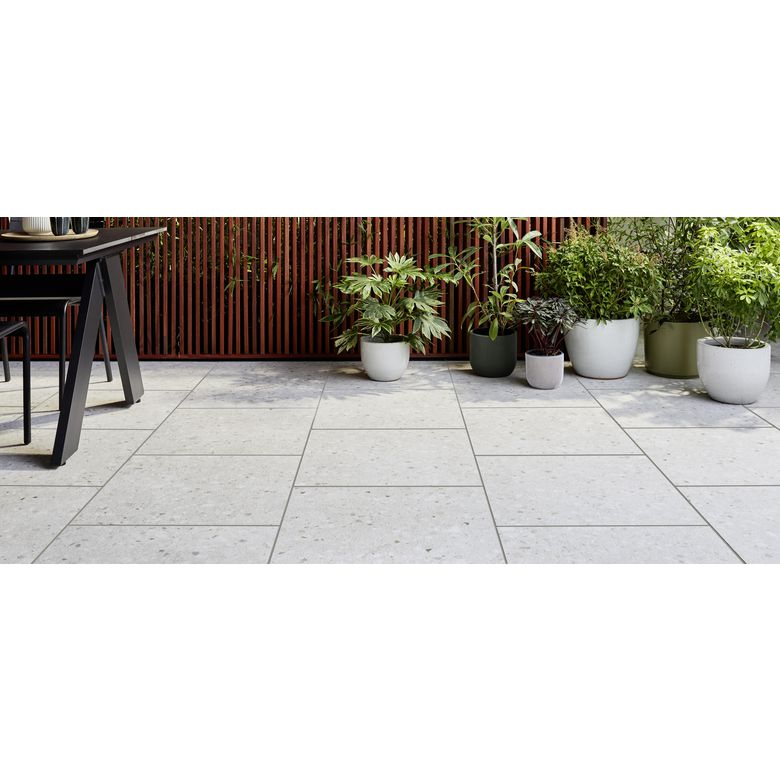 Dalle de terrasse SALLY aspect structuré 60X60 cm-Lapeyre