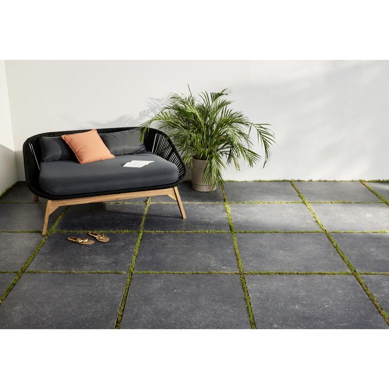 Dalle de terrasse SALOME aspect naturel 80X80 cm-Lapeyre
