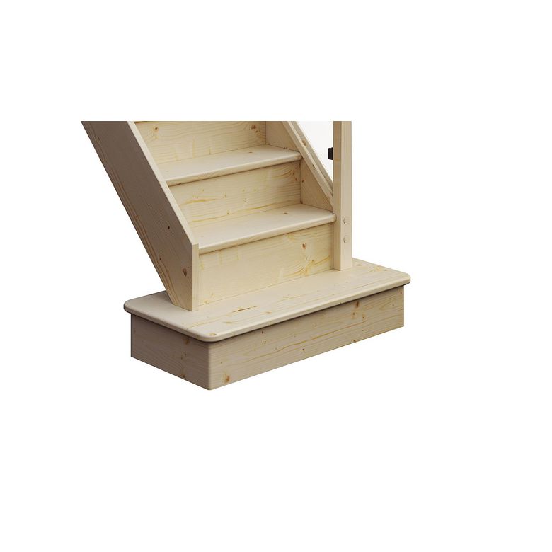 Socle en KIT L.80 x l.30 p/ escaliers premier prix, Sapin Main Image