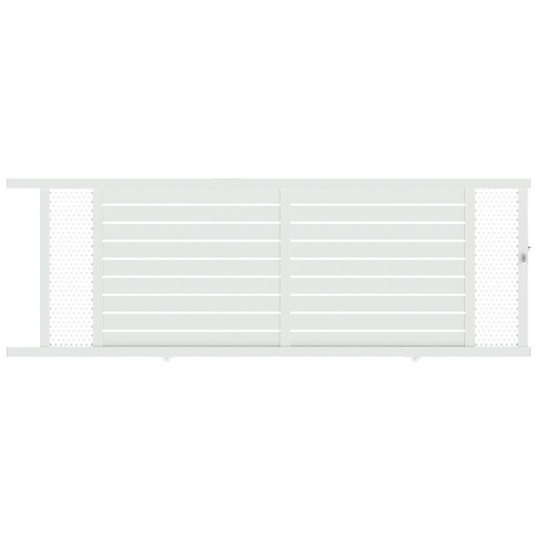 Portail coulissant Aluminium Catane décor moucharabieh