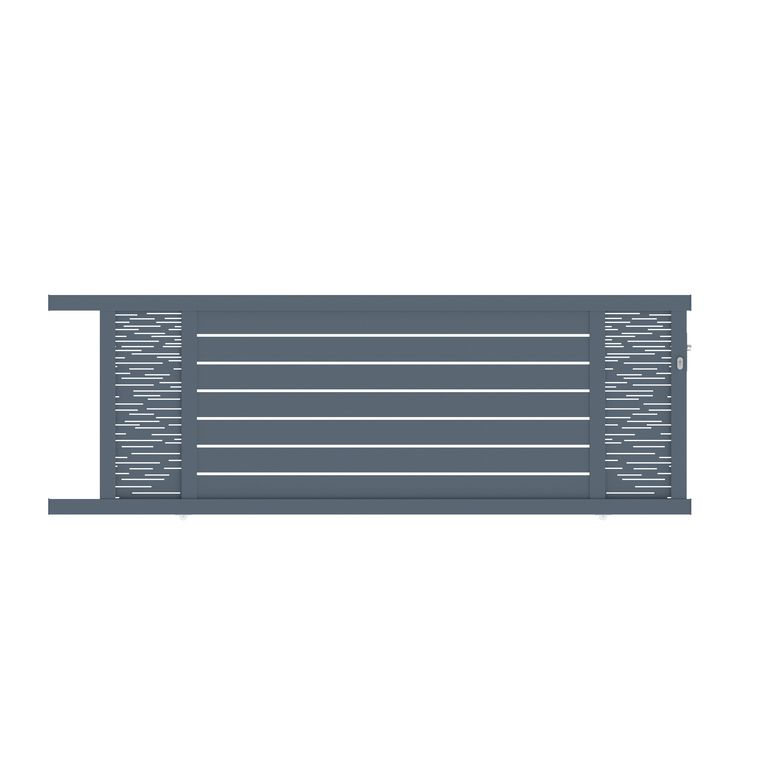 Portail coulissant Aluminium Catane ligne horizontale