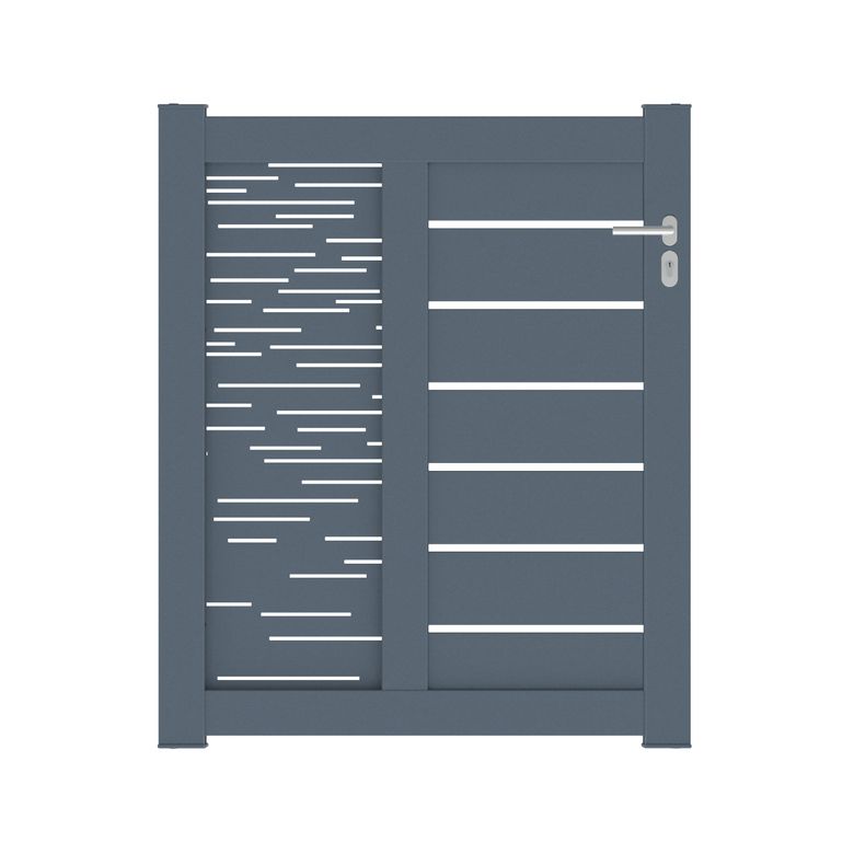 Portillon aluminium Catane ligne horizontale