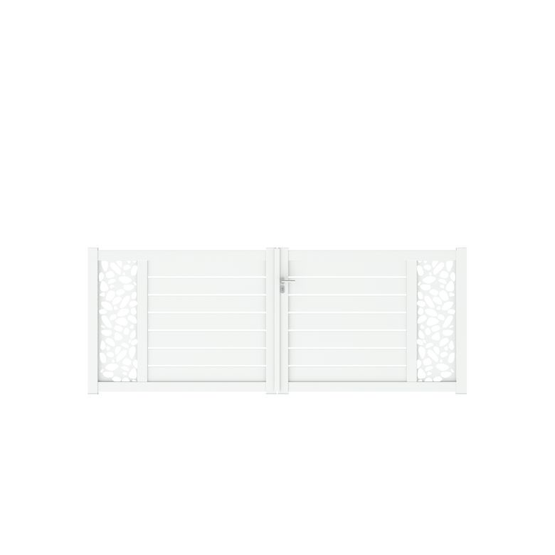 Portail battant Aluminium Catane galet-Lapeyre