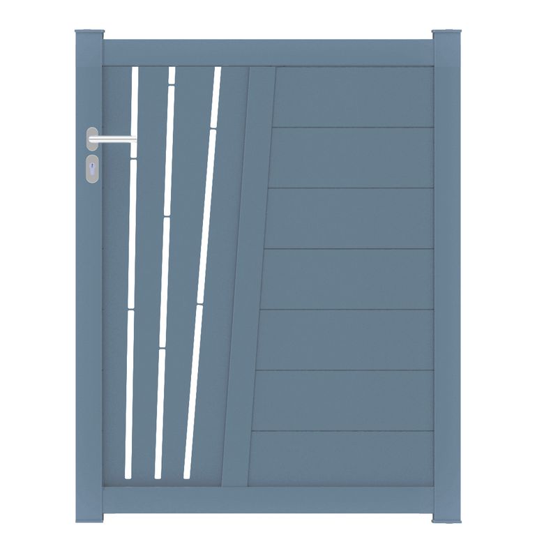Portillon PISE soleil aluminium  H.129 x l.100 gris anthracite RAL 7016 FS Main Image