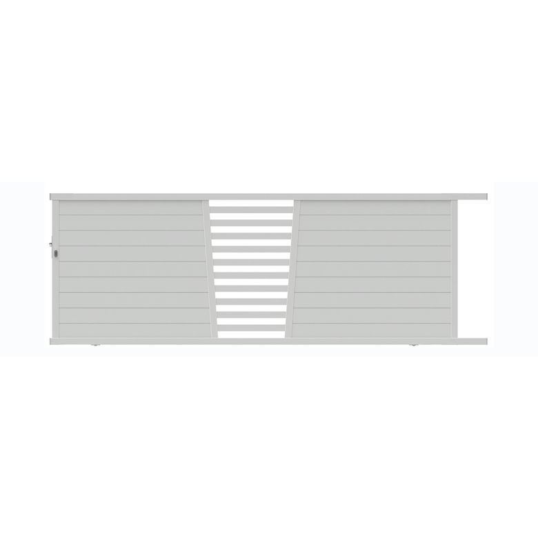 Portail coulissant Aluminium Pise avec barreaux