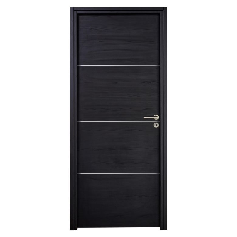 Bloc-porte ROXIE fin de chantier inserts inox | Lapeyre