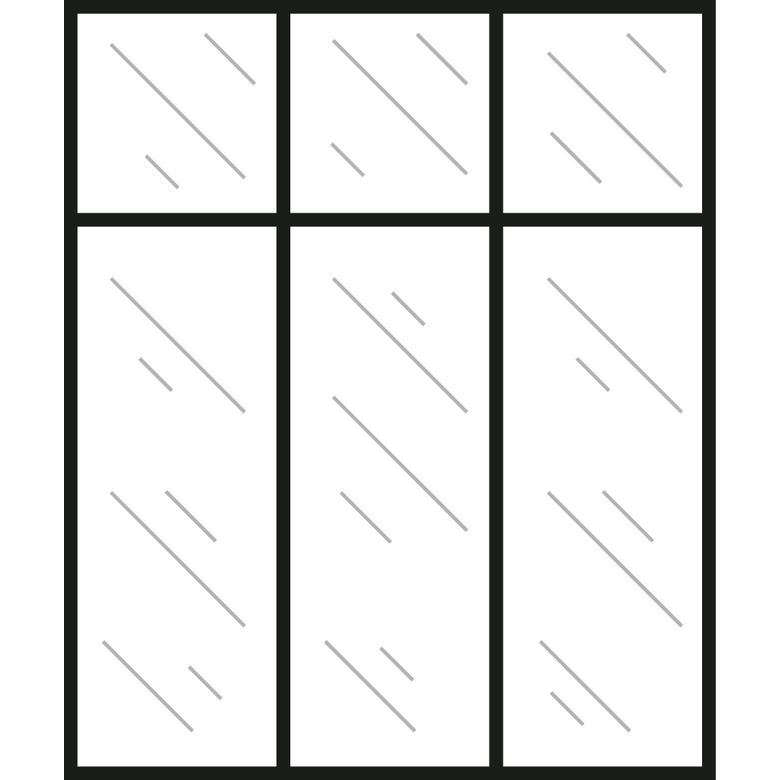 Kit verrière RHEA aluminium 5 vitrage dépoli à personnaliser - Lapeyre